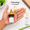 Quirky Sound-Making Fidget Toy & LED Keychain