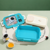 Retro TV 3-Grid Stainless Steel Lunch Box