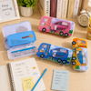 Happy Cement Truck Metal Pencil Box with Stationery