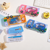 Happy Cement Truck Metal Pencil Box with Stationery