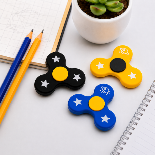 Rotating Fidget Spinner Pencil Erasers