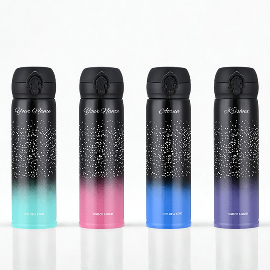 Starry Gradient Stainless Steel Bottle – 500ml of Style & Hydration