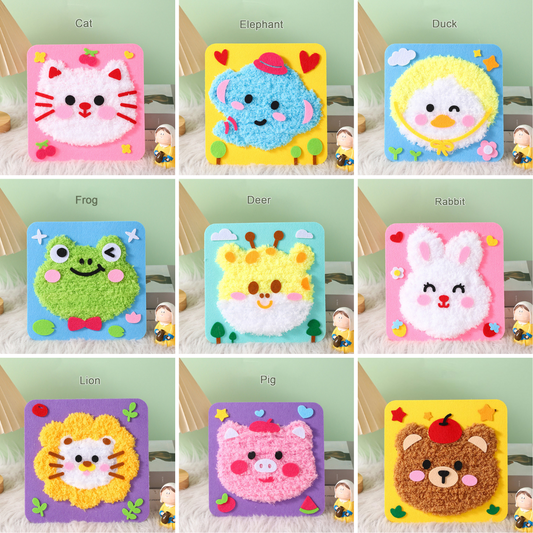 DIY Animal Sewing Craft Kit for Kids | Fun Wool Embroidery Set