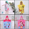 Kids’ Hooded Microfiber Bath Towel | Quick-Dry Cloak with Animal Prints