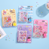 Kawaii pony water and glitter diary with padlock and pastel design for kids.