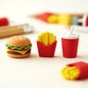 Fast Food Party 13-in-1 Pencil & Eraser Stationery Kit