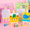 DIY Canvas Easel Painting Kit - 3 Colors & Brush