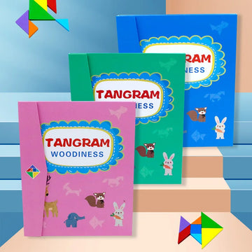 Magnetic Wooden Tangram Puzzle: Educational toy