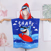Kids’ Hooded Microfiber Bath Towel | Quick-Dry Cloak with Animal Prints