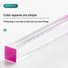 20cm Cubic Transparent Gradient Acrylic Ruler