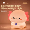 Salamander Baby silicone night light with cute smiling face design