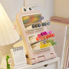 Desktop Slanting Pen Holder | Multi-Compartment Organizer
