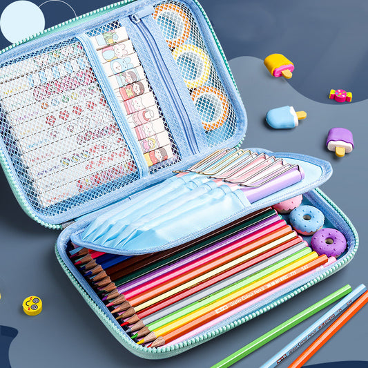 3D EVA Space Pencil Hard Case Large Capacity & Durable