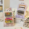 Desktop Slanting Pen Holder | Multi-Compartment Organizer