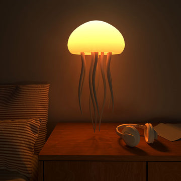 Jellyfish mood light base design showing waterproof concave detail