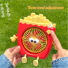 Fast Food Fun: French Fries & Hamburger USB Fan with Built-in Phone Holder