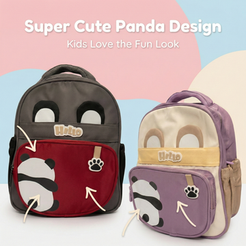 Adorable 3D Panda Kids School Bag
