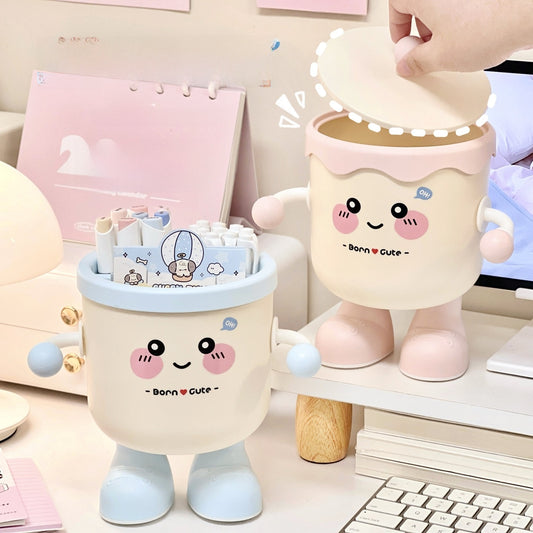 Kawaii Desk Buddy Pen Holder | Stationery Organizer