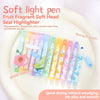 Fruit Scented Highlighters with Fun Stamps