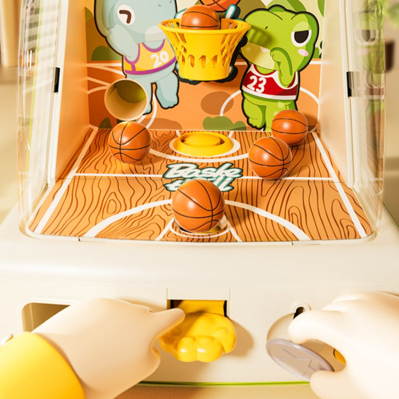 Interactive Dinosaur Basketball Game Toy with Real-Time Score Display