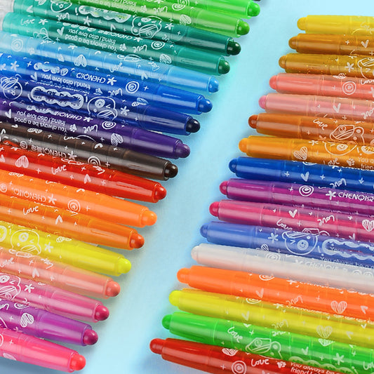 Twist & Color Rotating – 24 Shades Crayon Set