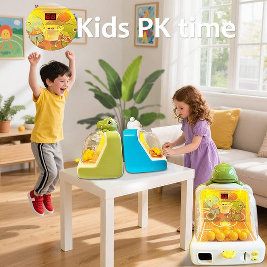 Kids Coin Operated Dinosaur Basketball Toy with Shooting Feature
