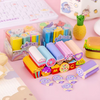 Creative Slice & Share Long Eraser Sets