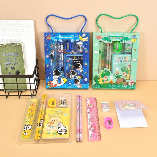 Adorable 6 in 1 Kids Stationery Gift Set