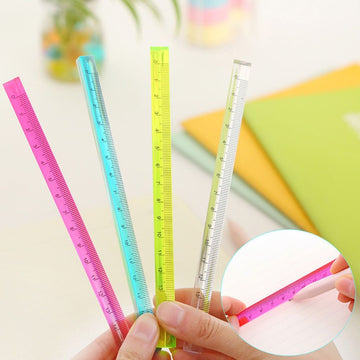 20cm Triangular Transparent Gradient Acrylic Ruler