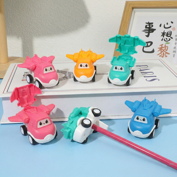 Fun Pull-Back Toy Airplane Pencil Sharpener