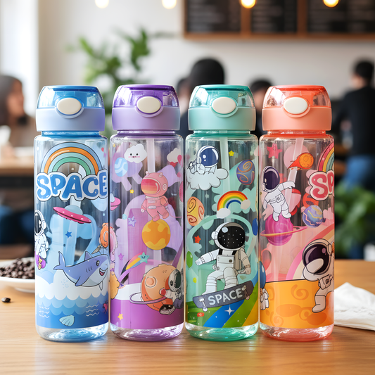 Stay Cool with the Transparent Space Sipper – 700ml Magic