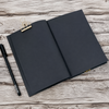 Starry Sky Black Page Notebook | Celestial Aesthetic Sketchbook & Journal