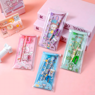 Kawaii 4 in 1 Stationery Set | Kids' School Supply Kit