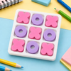 Tic Tac Toe Board Game Eraser Set
