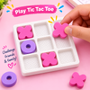 Tic Tac Toe Board Game Eraser Set