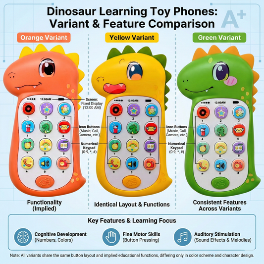 Dinosaur Baby Mobile Phone Toy (Musical Learning Toy)