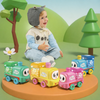 Cartoon Pull-String Engine Train Toy Car