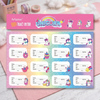 3D Unicorn Book Labels | Name Stickers