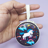 Unicorn Tin Coin Pouch | Round Mini Earphone Storage Case