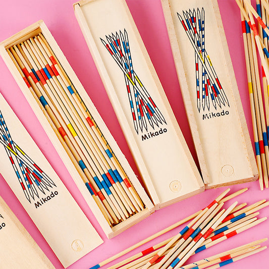 Wooden Mikado Classic Pick-Up Sticks Game