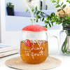 Fruit Transparent Glass Mug