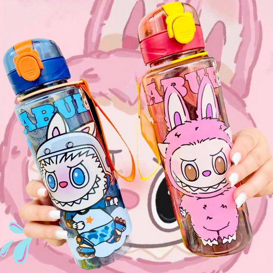 Cartoon Monster Transparent Water Bottle – 700ml Fun for Kids