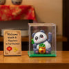 Waving Lucky Panda Figurine | Cute Fortune Wealth Figurine Home Office Decor