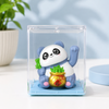 Waving Lucky Panda Figurine | Cute Fortune Wealth Figurine Home Office Decor