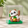 Waving Lucky Panda Figurine | Cute Fortune Wealth Figurine Home Office Decor