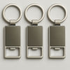 2-in-1 Sleek Metal Keychain with Built-in Bottle Opener
