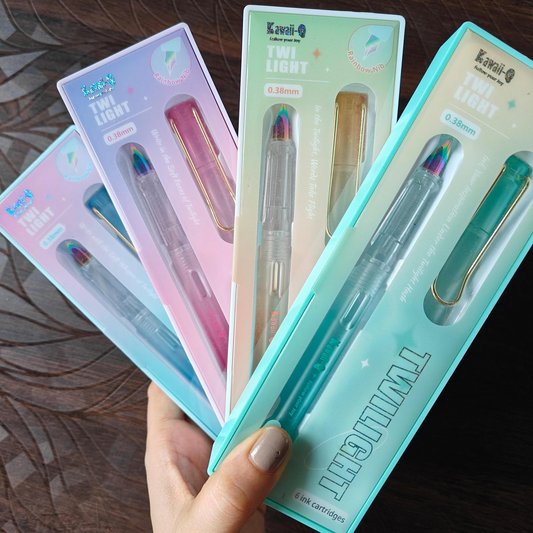 Smooth Flow Vibrant Rainbow Nib Fountain Pen