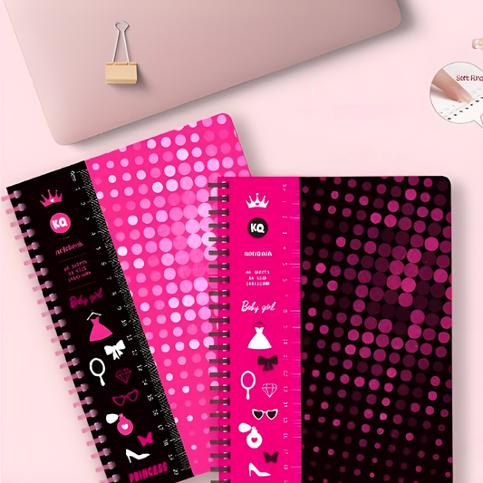 Tiara Tales Soft Ring Notebook front cover design
