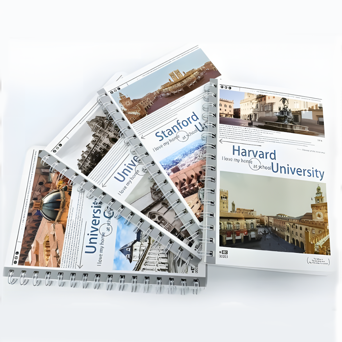University Theme Spiral Notebooks – Giftoo