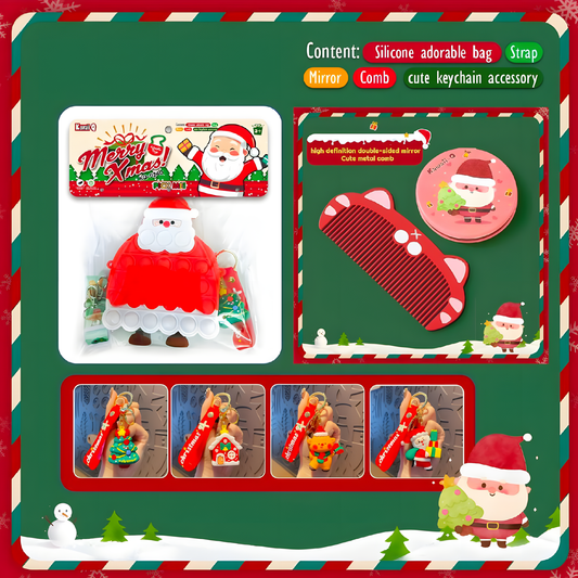 Cute Christmas Silicone Bag Gift Set – The Perfect Holiday Surprise!
